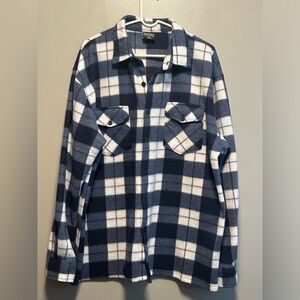 Men’s Plaid Button Down Mountain Expeditions Shirt.     Size XL